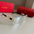 Cartier Lightweight Metal Rimless Silver Lens Sunglasses for Men & Wo - 432314