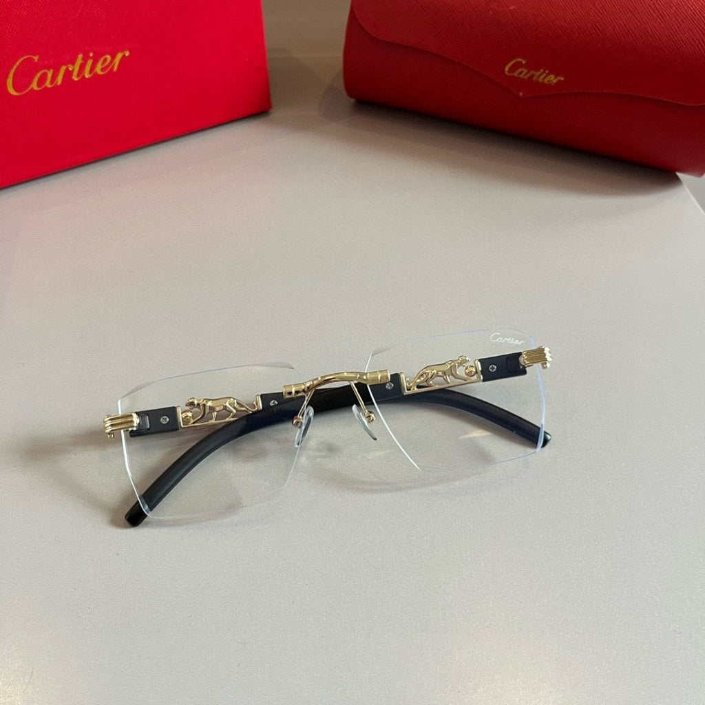 Cartier Lightweight Metal Rimless Silver Lens Sunglasses for Men & Wo - 487230 - detail image 5
