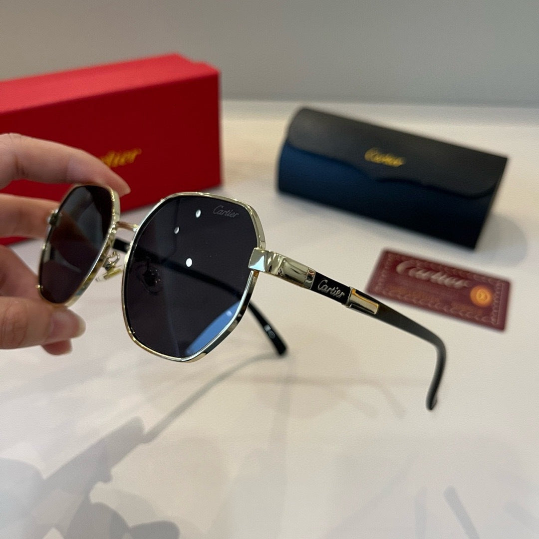 Cartier Lightweight Metal Rimless Silver Lens Sunglasses for Men & Wo - 415902 - detail image 4