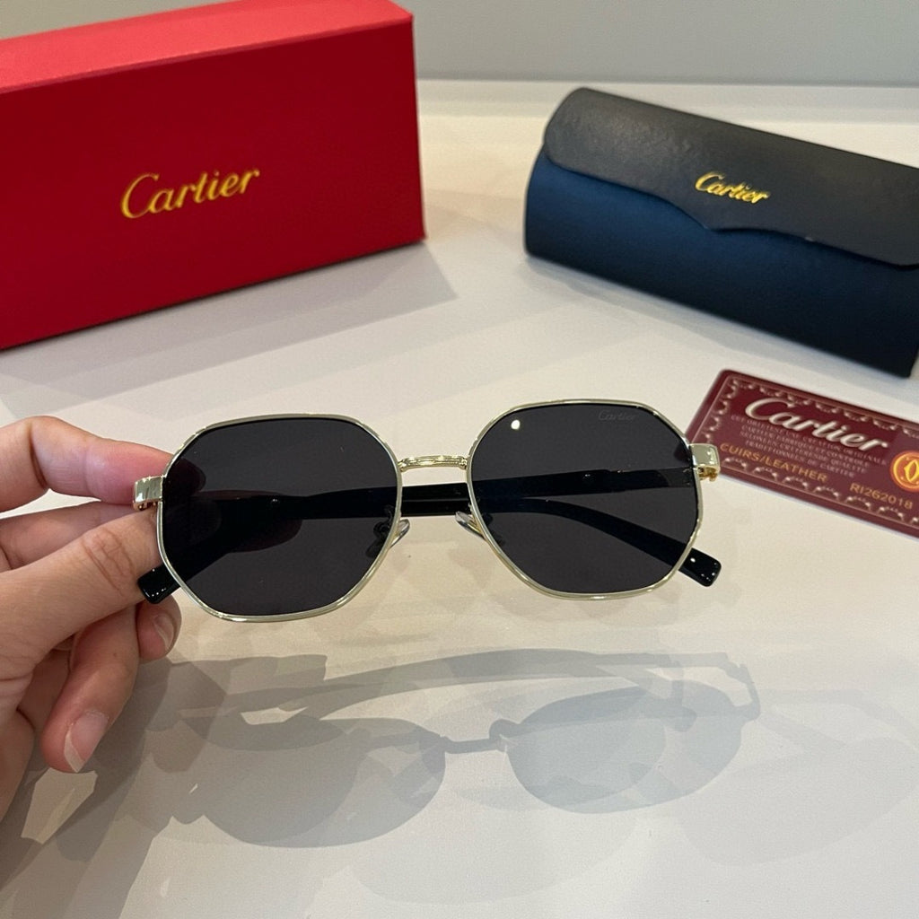 Cartier Lightweight Metal Rimless Silver Lens Sunglasses for Men & Wo - 415902 - detail image 8