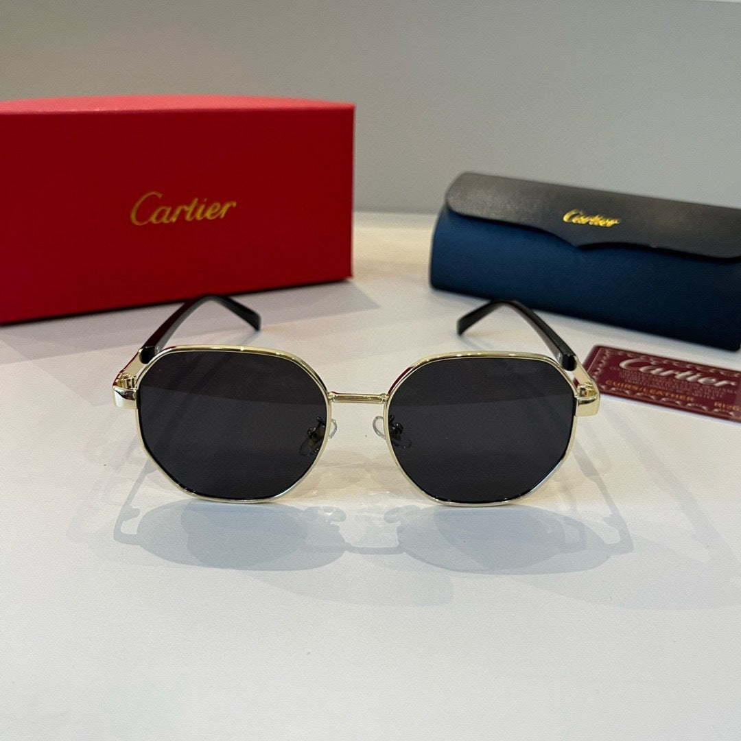 Cartier Lightweight Metal Rimless Silver Lens Sunglasses for Men & Wo - 487293 - detail image 2