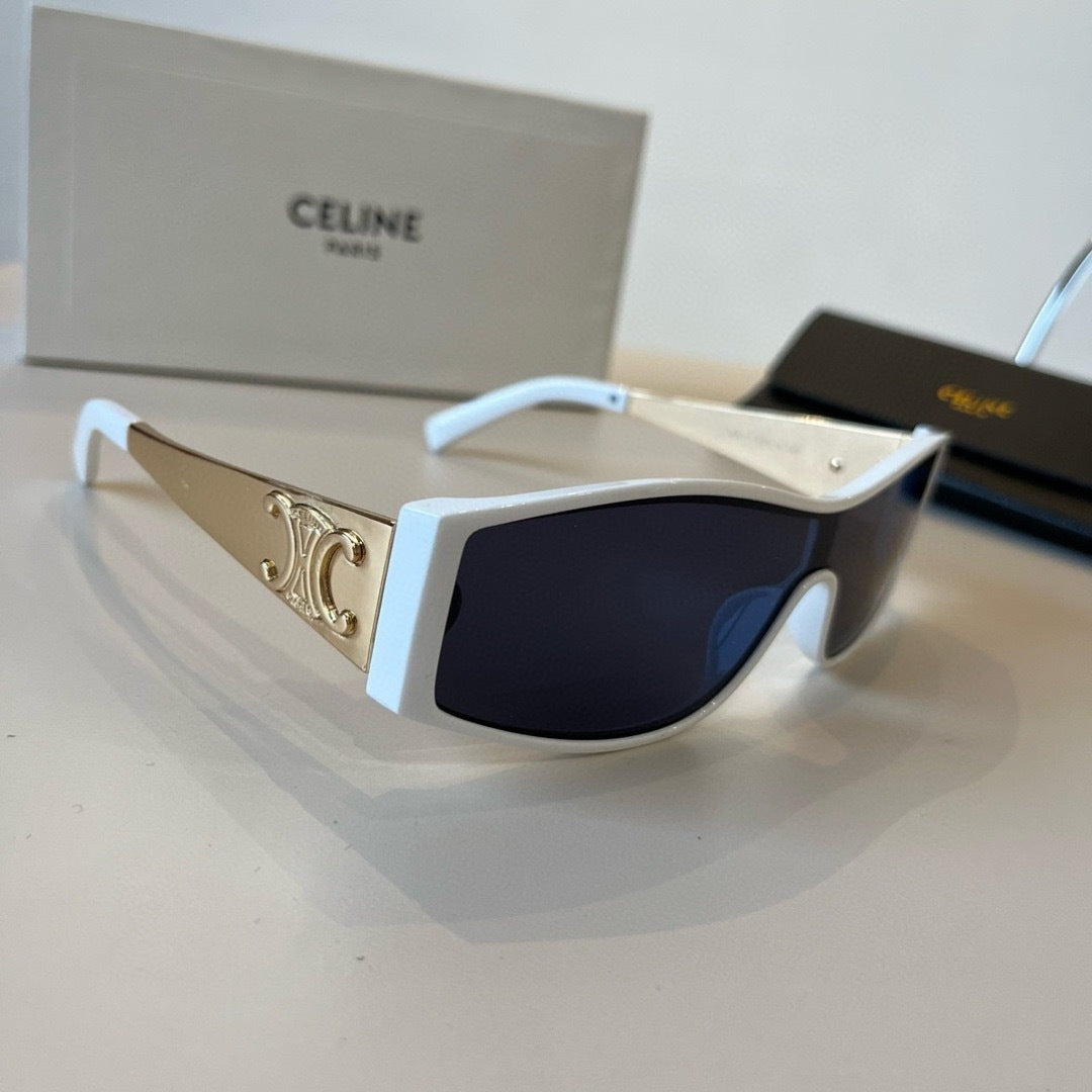 Celine Metal Fashion Blue Lens Sunglasses for Men & Women - 431976