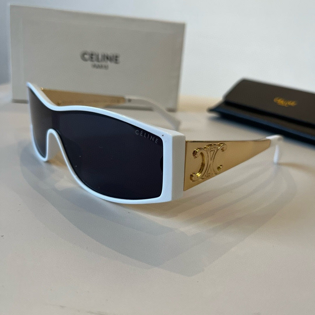 Celine Metal Fashion Blue Lens Sunglasses for Men & Women - detail image 3