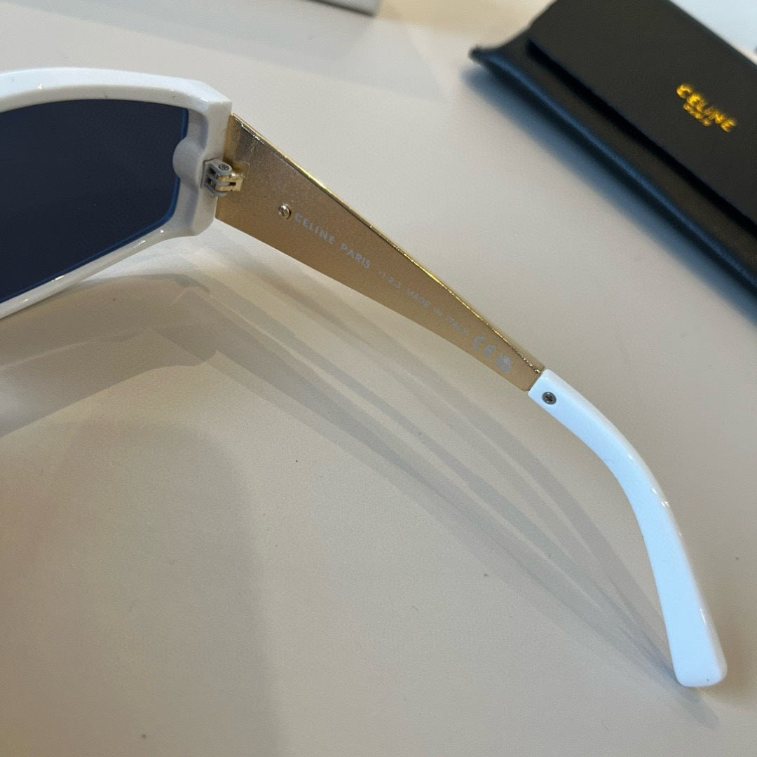 Celine Metal Fashion Blue Lens Sunglasses for Men & Women - detail image 7