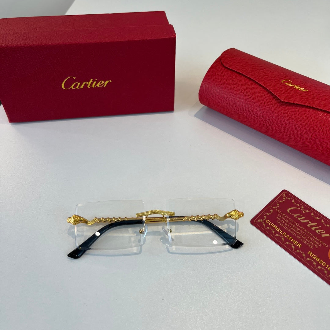 Cartier Lightweight Metal Rimless Silver Lens Sunglasses for Men & Wo - 449498 - detail image 4