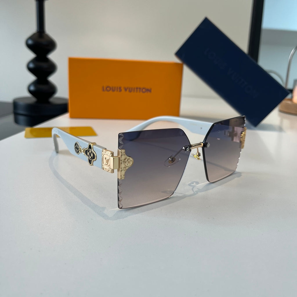 Louis Vuitton Fashion Silver Lens Sunglasses for Women