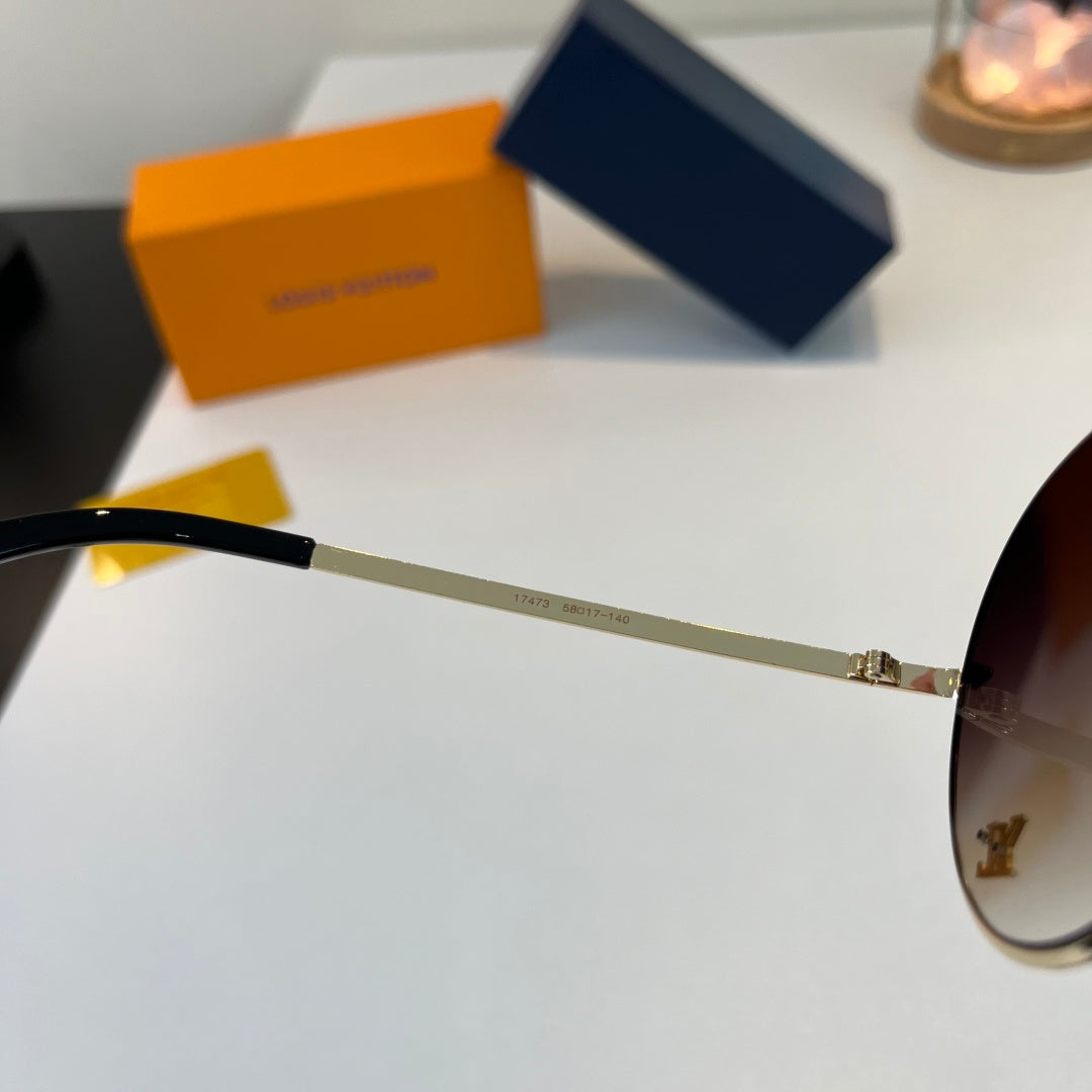 Louis Vuitton Metal Aviator Silver Lens Sunglasses for Men & Women - 493075 - detail image 9