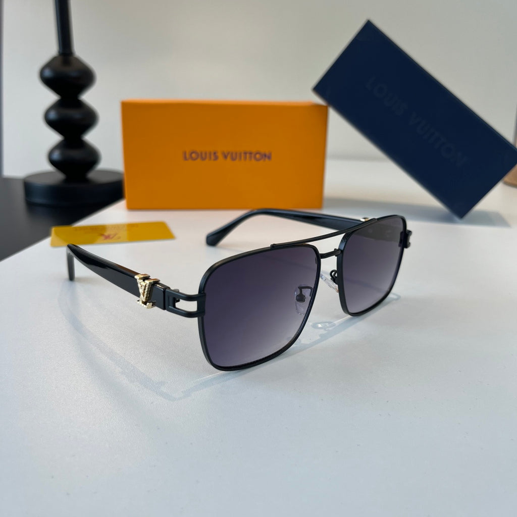 Louis Vuitton Metal Aviator Silver Lens Sunglasses for Men & Women - 493076