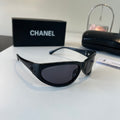 Chanel Fashion Black Lens Sunglasses for Men & Women - 493630