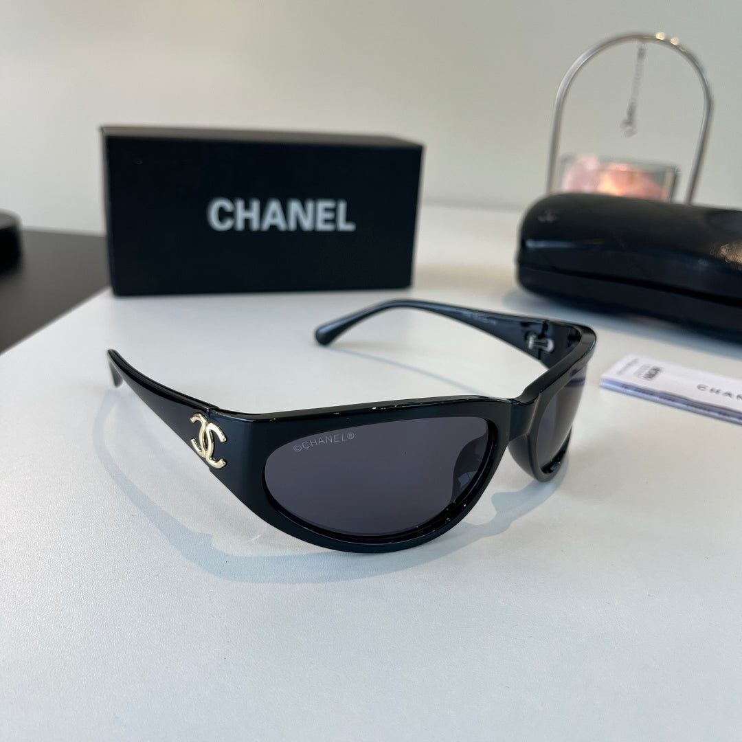 Chanel Fashion Black Lens Sunglasses for Men & Women