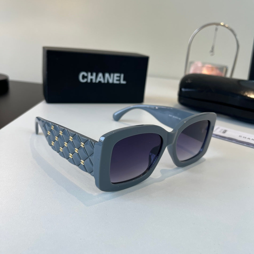 Chanel Fashion Blue Lens Sunglasses for Men & Women