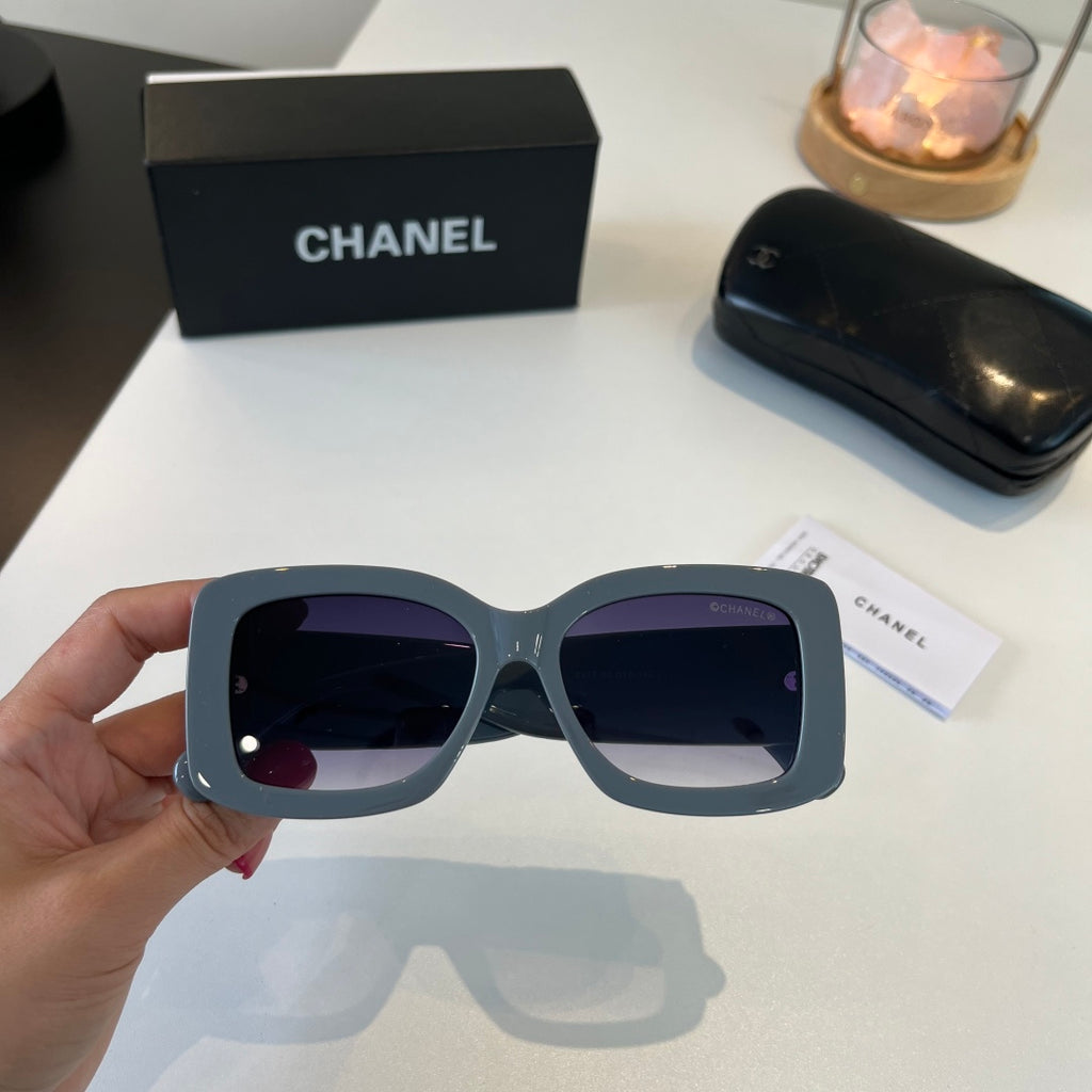 Chanel Fashion Blue Lens Sunglasses for Men & Women - detail image 5