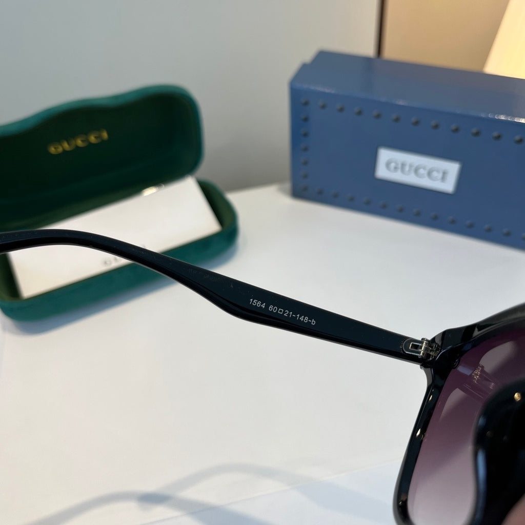 Gucci Oversized Black Lens Sunglasses for Men & Women - 486346 - detail image 8