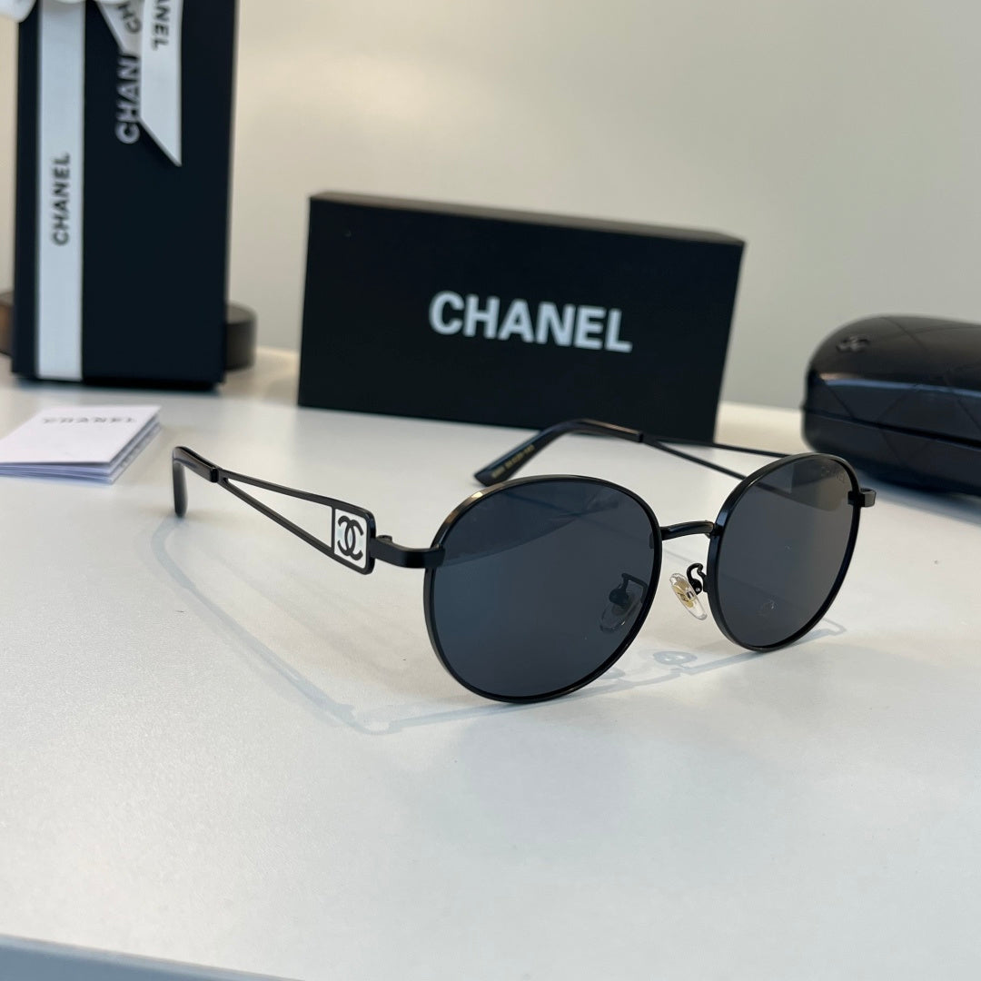 Chanel Fashion Black Lens Sunglasses for Men & Women - 493470