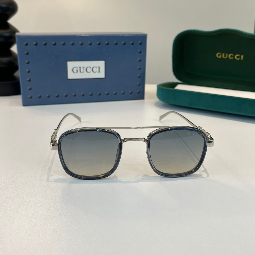 Gucci Oversized Silver Lens Sunglasses for Men & Women - 493355 - detail image 2