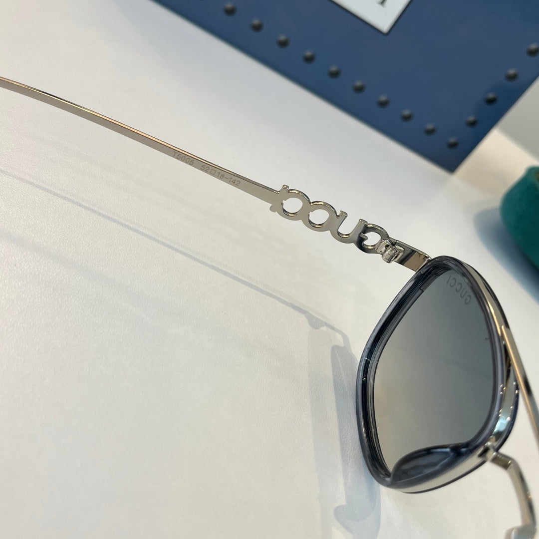 Gucci Oversized Silver Lens Sunglasses for Men & Women - 493355 - detail image 9