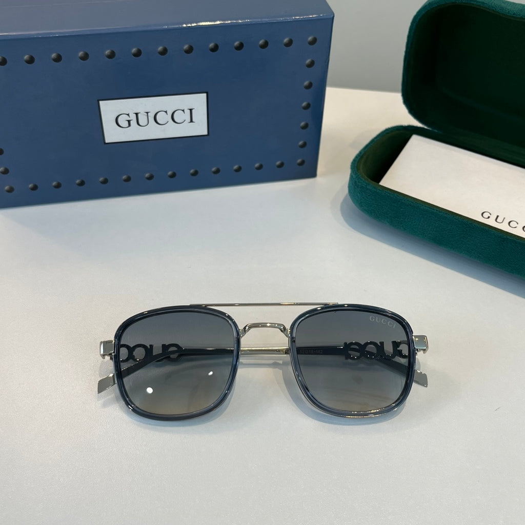 Gucci Oversized Silver Lens Sunglasses for Men & Women - 493355 - detail image 4