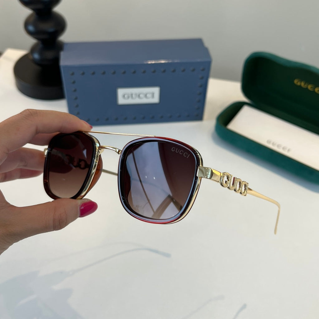 Gucci Oversized Red Lens Sunglasses for Men & Women - 493357 - detail image 9