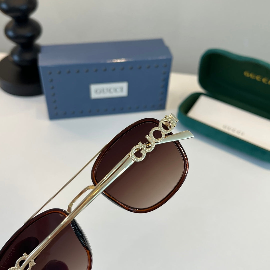 Gucci Oversized Red Lens Sunglasses for Men & Women - 493357 - detail image 7