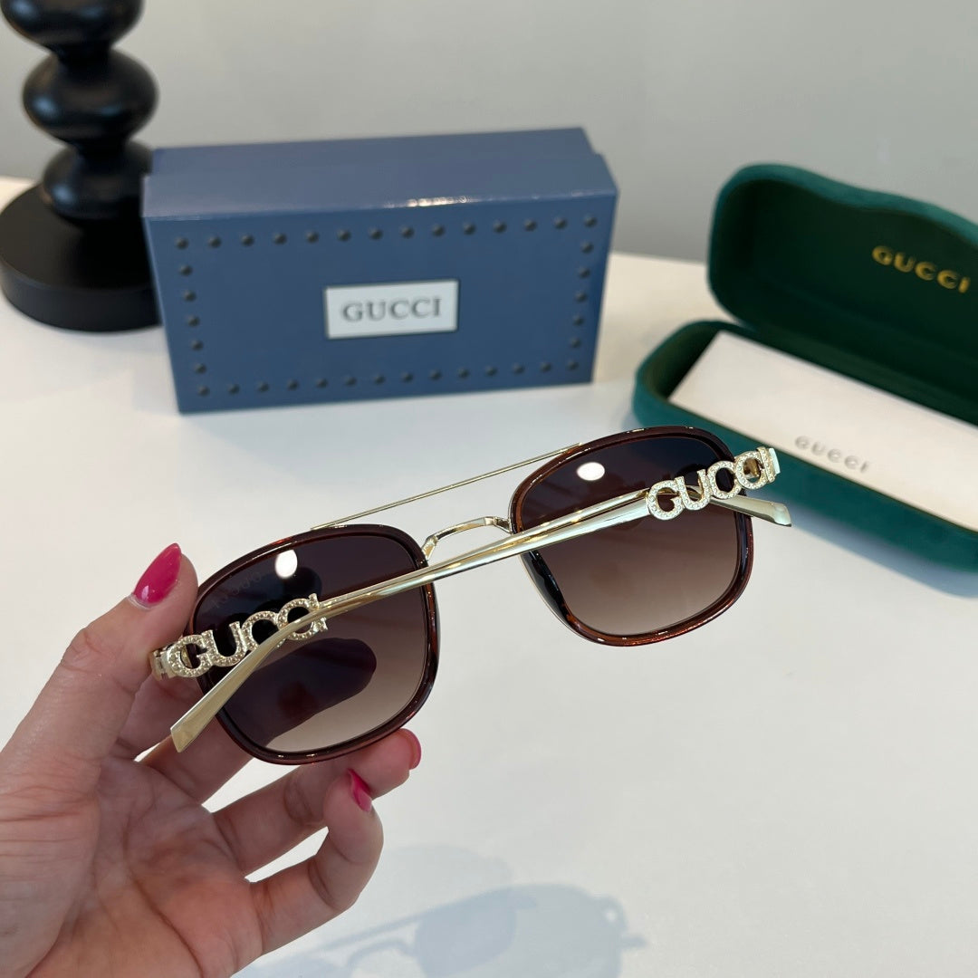 Gucci Oversized Red Lens Sunglasses for Men & Women - 493357 - detail image 8