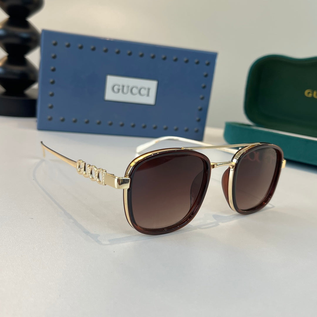 Gucci Oversized Red Lens Sunglasses for Men & Women - 493357