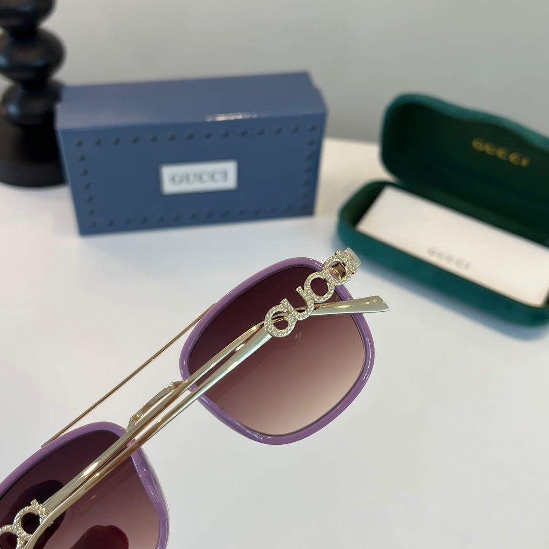 Gucci Oversized Red Lens Sunglasses for Men & Women - 493358 - detail image 7