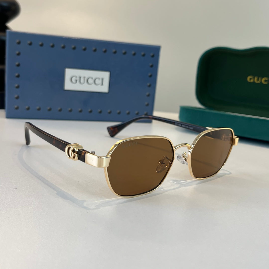 Gucci Oversized Brown Lens Sunglasses for Men & Women