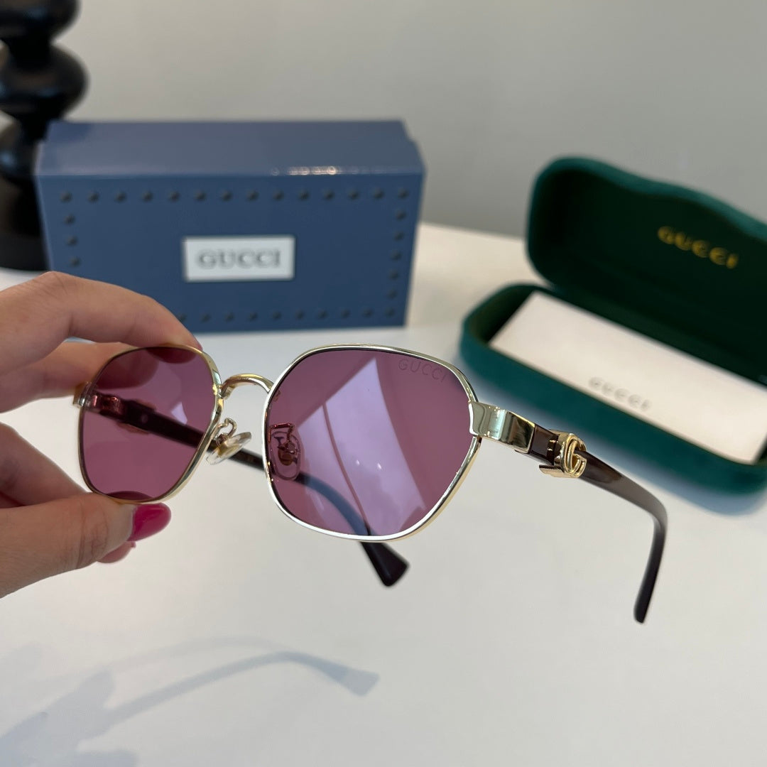 Gucci Oversized Red Lens Sunglasses for Men & Women - detail image 9