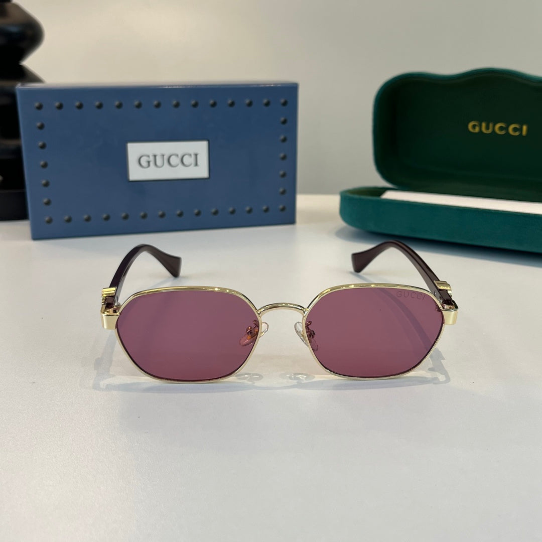 Gucci Oversized Red Lens Sunglasses for Men & Women - detail image 2