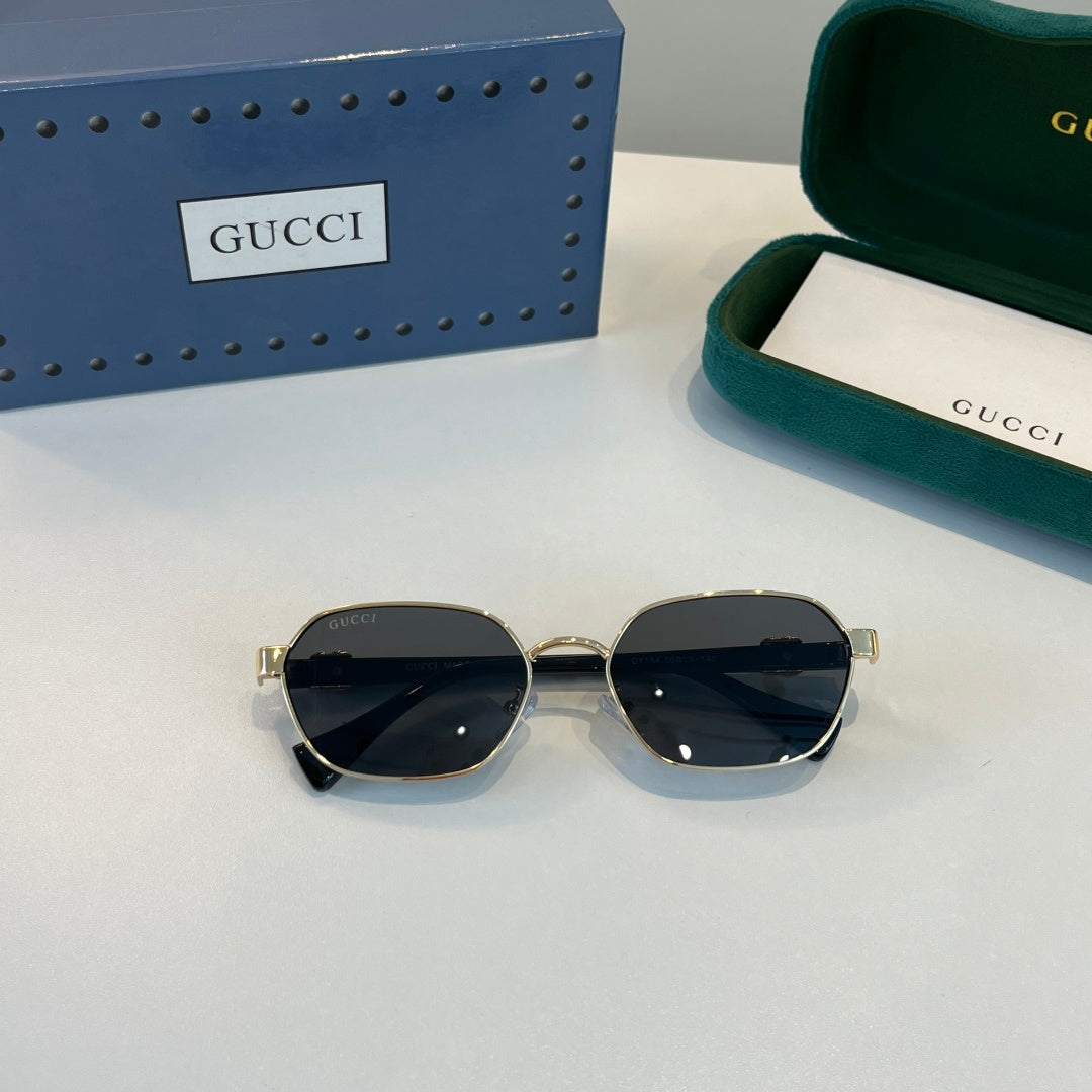 Gucci Oversized Silver Lens Sunglasses for Men & Women - detail image 4
