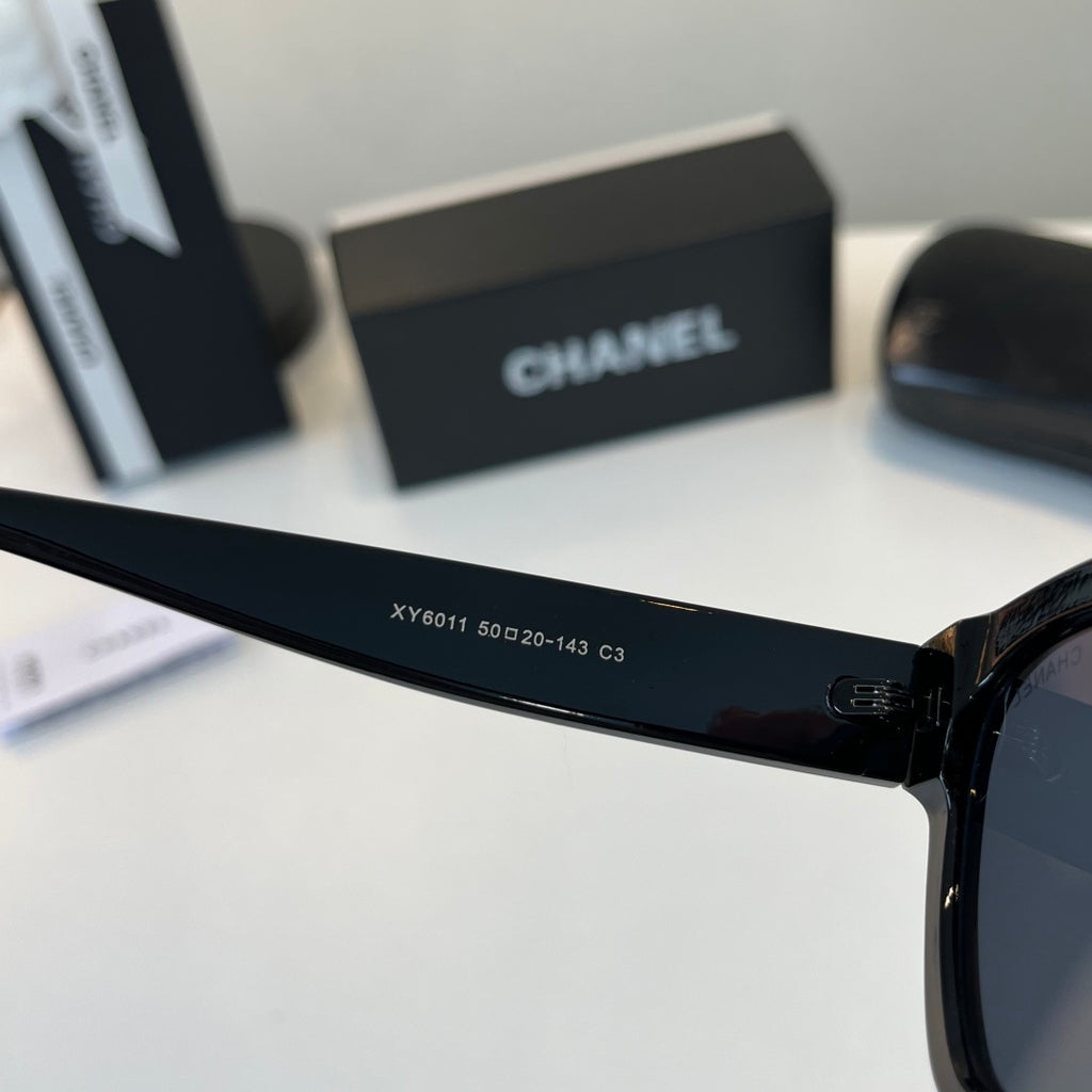 Chanel Oversized Black Lens Sunglasses for Women - detail image 10