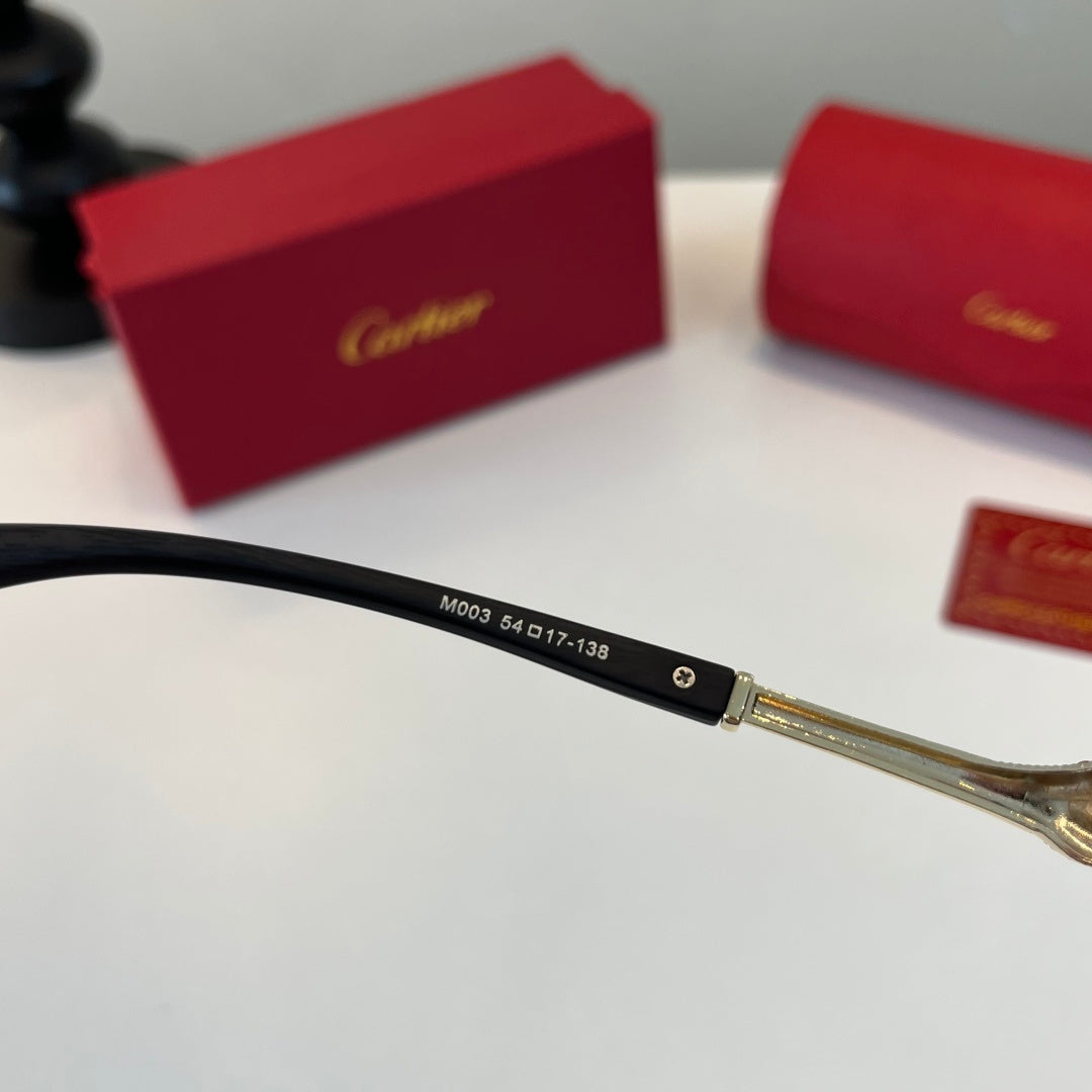 Cartier Lightweight Metal Rimless Silver Lens Sunglasses for Men & Wo - 415903 - detail image 8