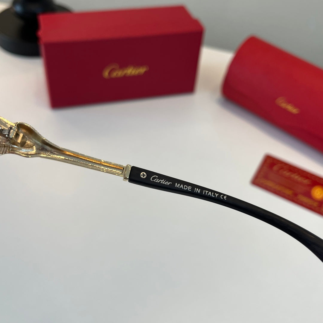 Cartier Lightweight Metal Rimless Silver Lens Sunglasses for Men & Wo - 415903 - detail image 9