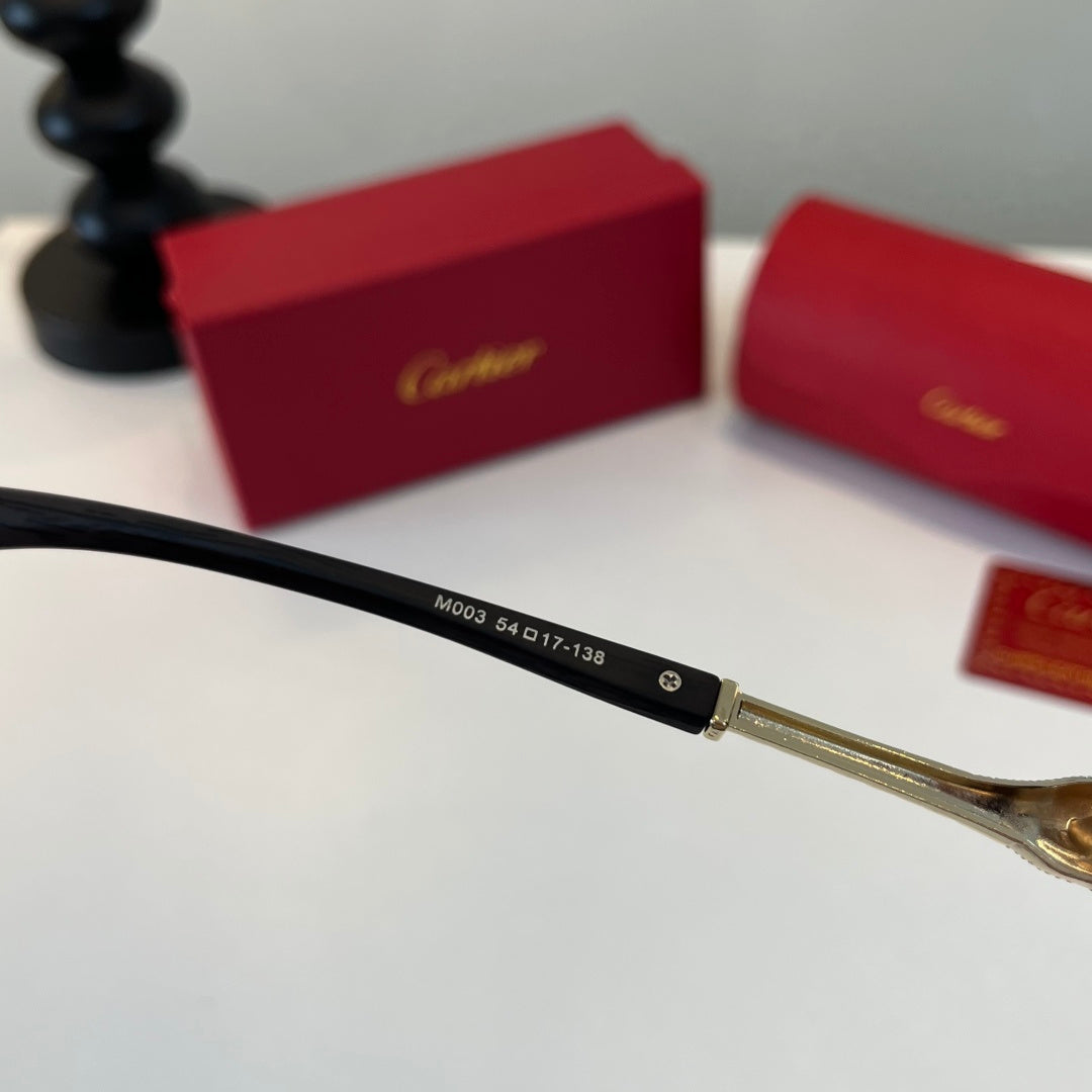 Cartier Lightweight Metal Rimless Red Lens Sunglasses for Men & Women - 449541 - detail image 9