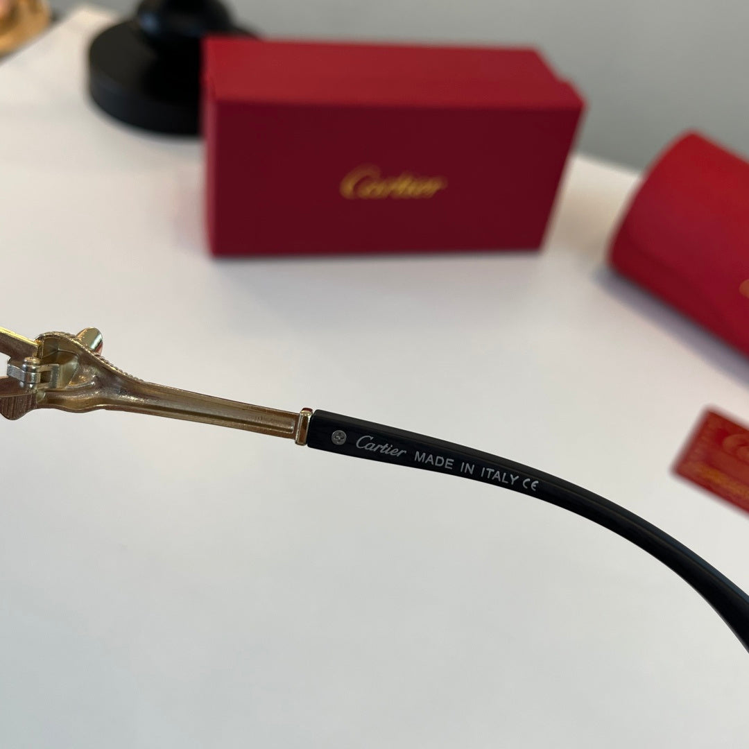 Cartier Lightweight Metal Rimless Silver Lens Sunglasses for Men & Wo - 415906 - detail image 10