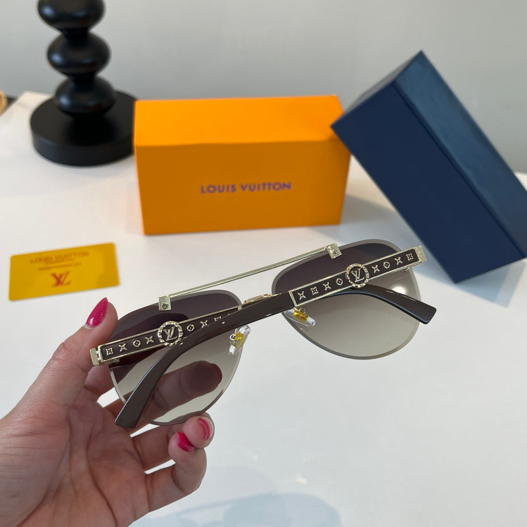 Louis Vuitton Fashion Silver Lens Sunglasses for Men & Women - 493084 - detail image 9