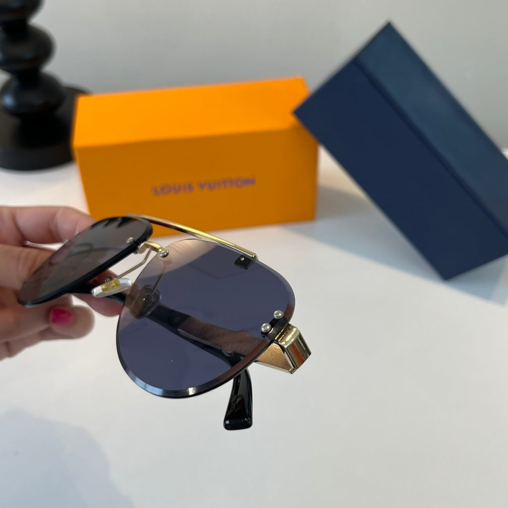 Louis Vuitton Fashion Black Lens Sunglasses for Men & Women - 493086 - detail image 6