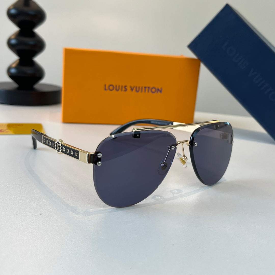 Louis Vuitton Fashion Black Lens Sunglasses for Men & Women - 493086