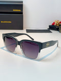Balenciaga Fashion Black Lens Sunglasses for Men & Women - 358655
