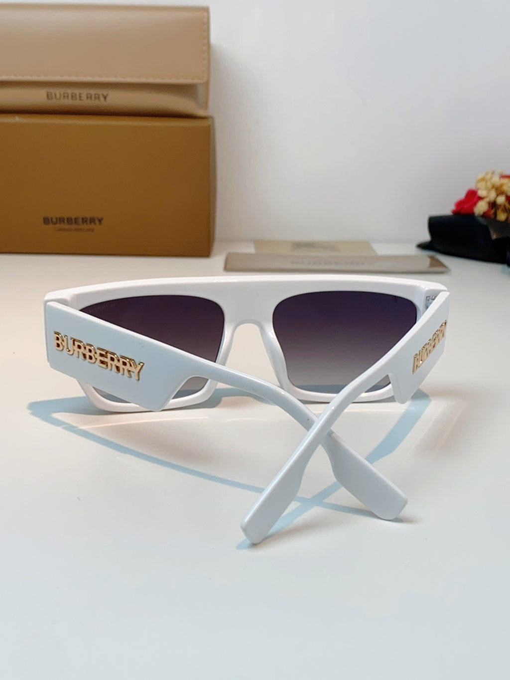 Burberry Square Silver Lens Sunglasses for Men & Women - 358620 - detail image 3