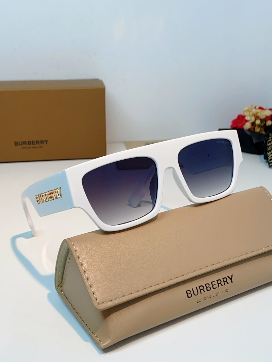 Burberry Square Silver Lens Sunglasses for Men & Women - 358620 - detail image 10