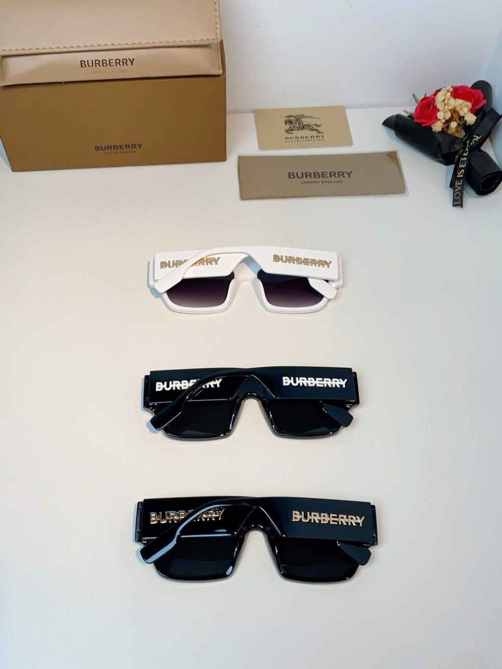 Burberry Square Silver Lens Sunglasses for Men & Women - 358620 - detail image 11