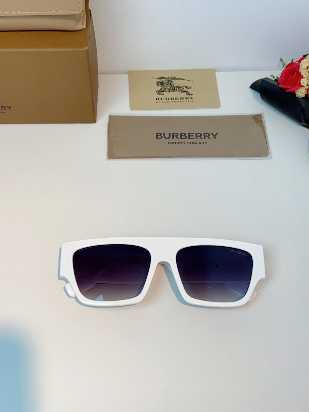 Burberry Square Silver Lens Sunglasses for Men & Women - 358620 - detail image 9
