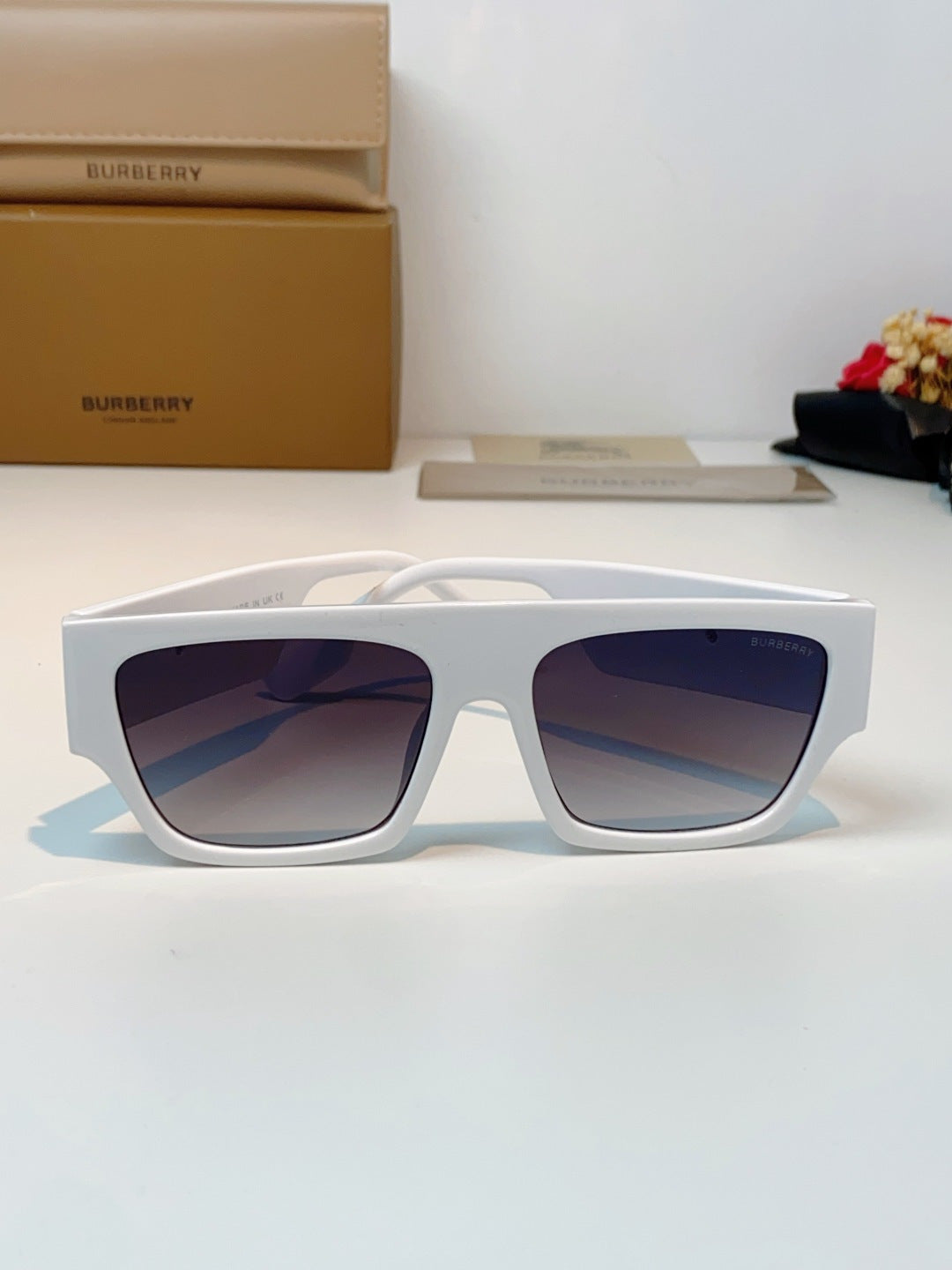 Burberry Square Silver Lens Sunglasses for Men & Women - 358620 - detail image 2