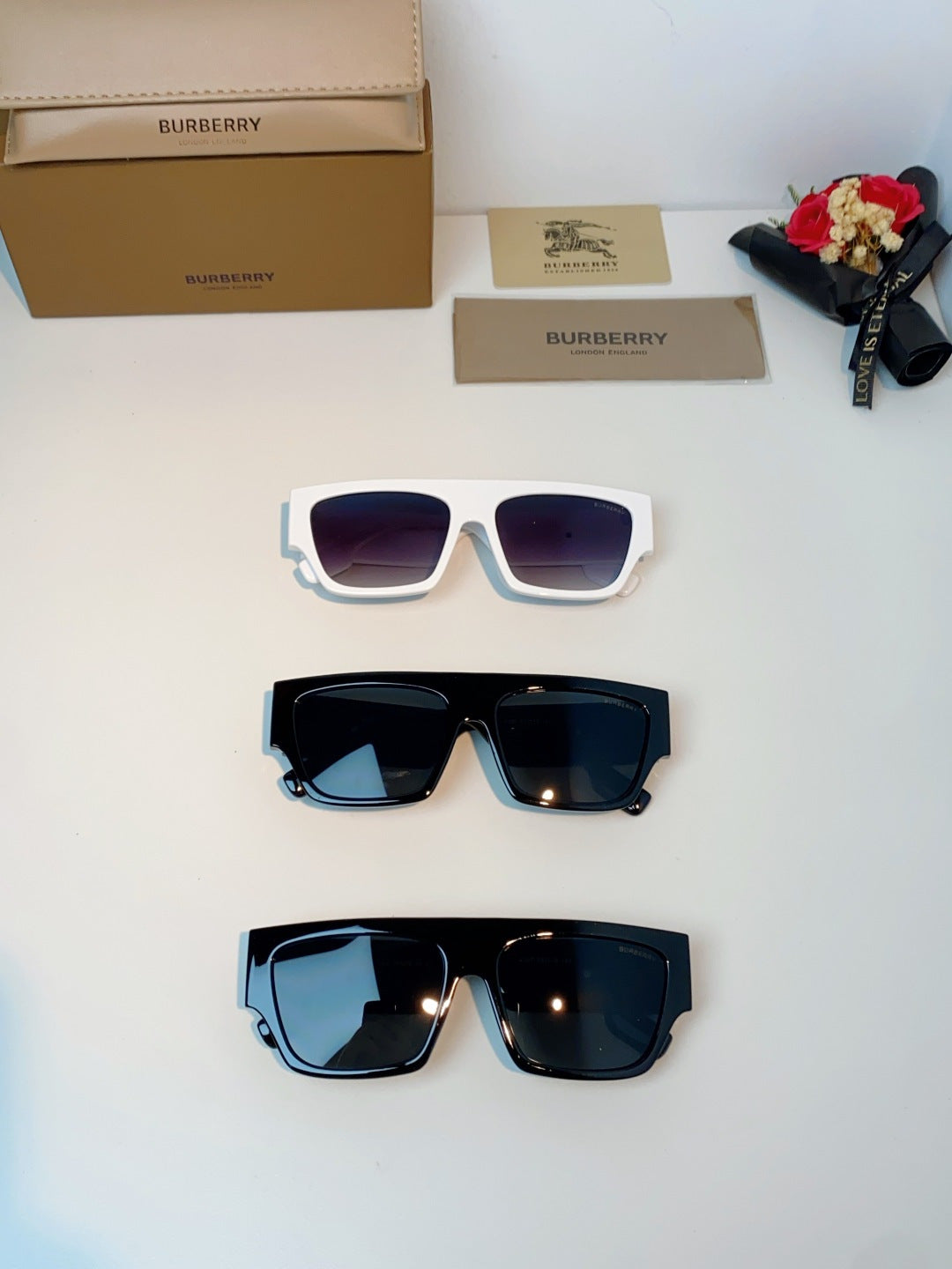 Burberry Square Silver Lens Sunglasses for Men & Women - 358620 - detail image 12