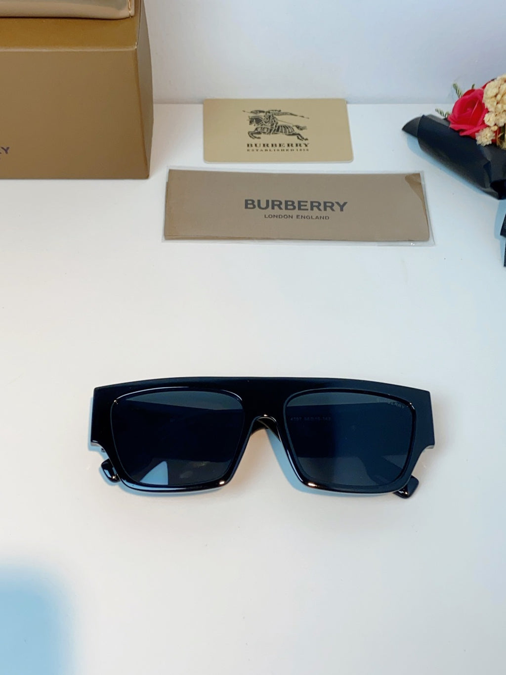Burberry Square Black Lens Sunglasses for Men & Women - 358621 - detail image 9