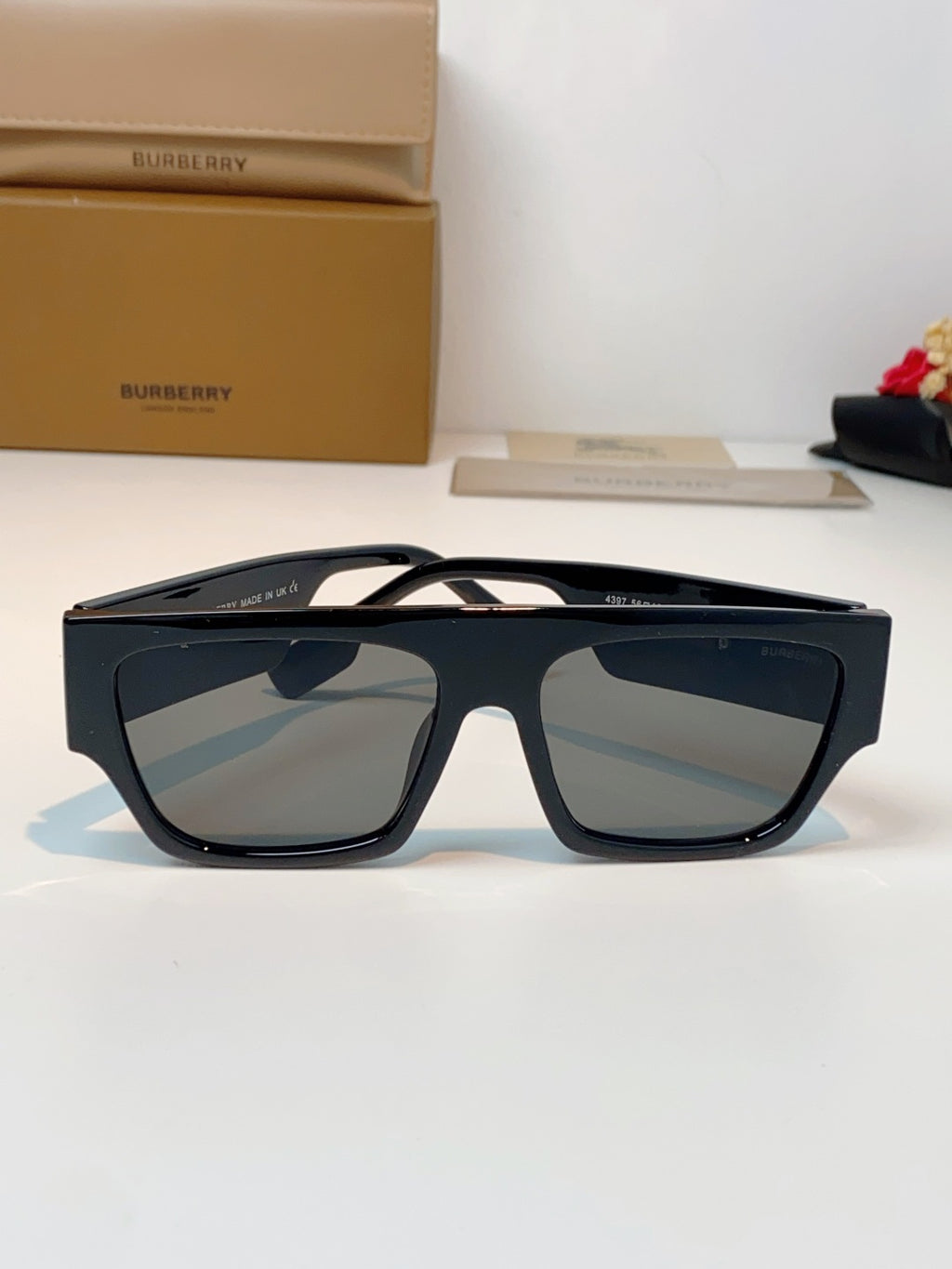 Burberry Square Black Lens Sunglasses for Men & Women - 358621 - detail image 2