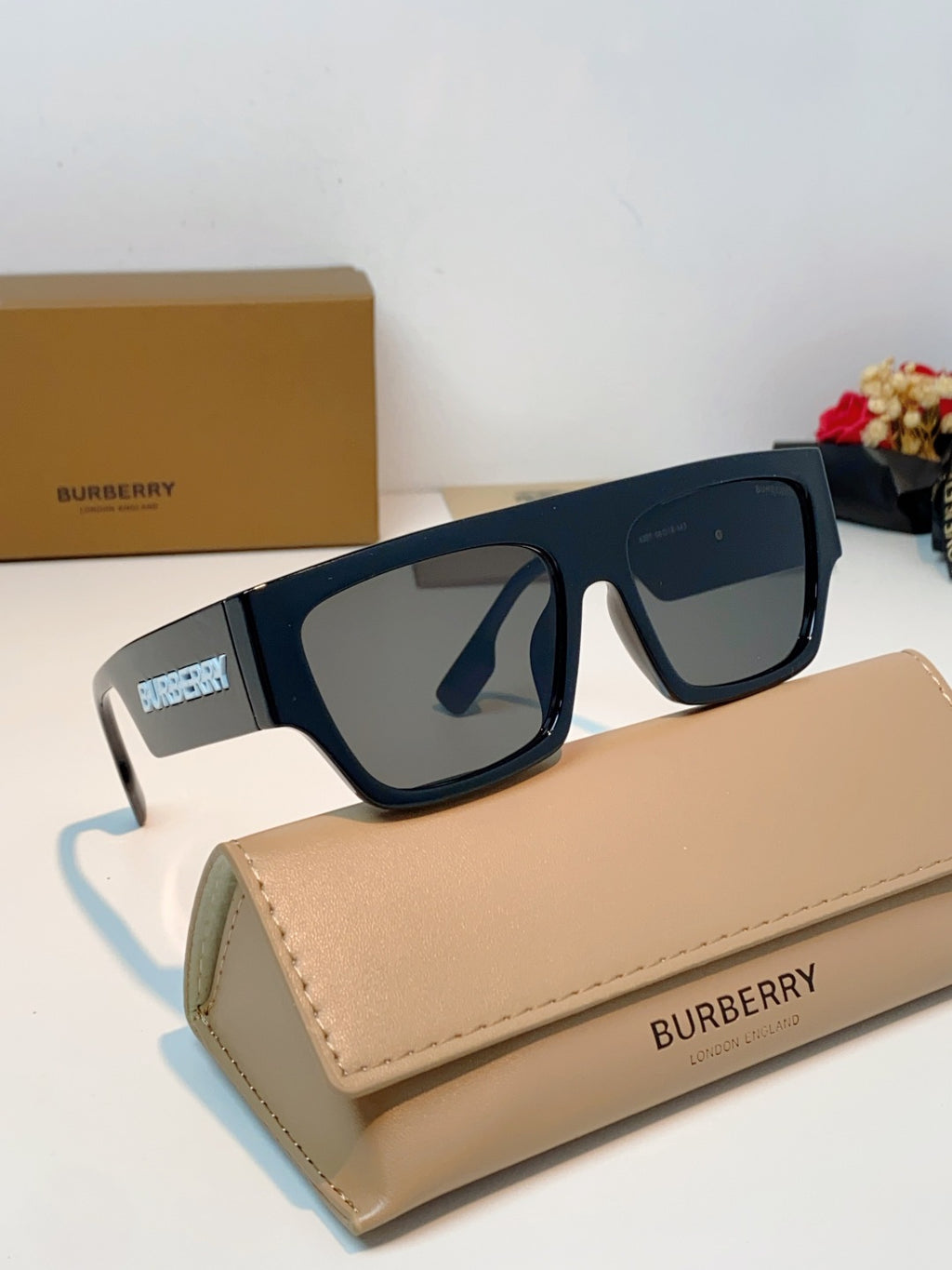Burberry Square Black Lens Sunglasses for Men & Women - 358621 - detail image 10