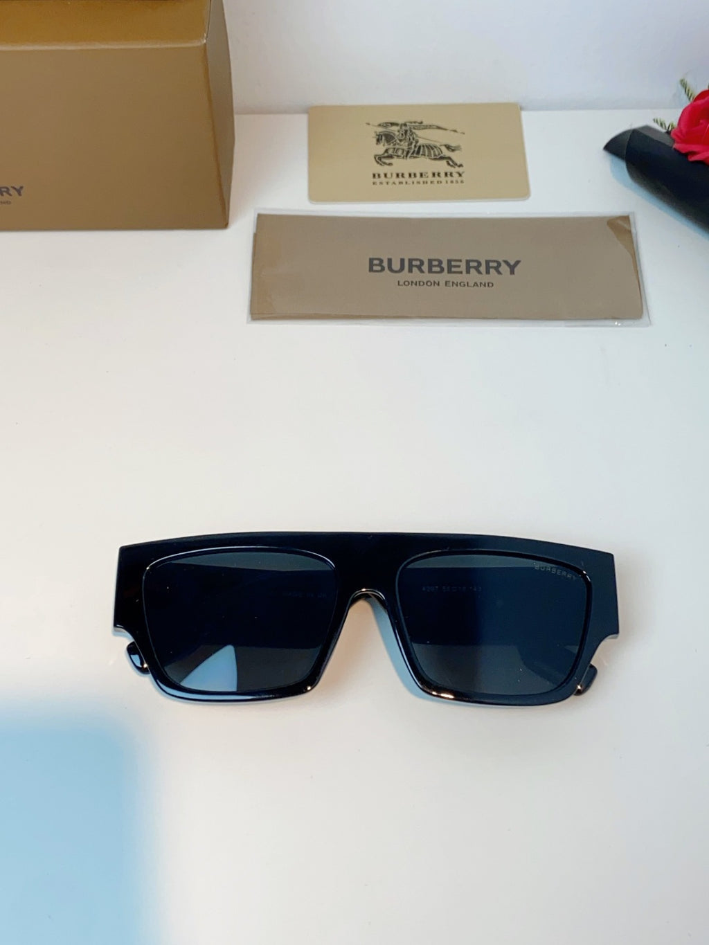 Burberry Square Black Lens Sunglasses for Men & Women - 358622 - detail image 9