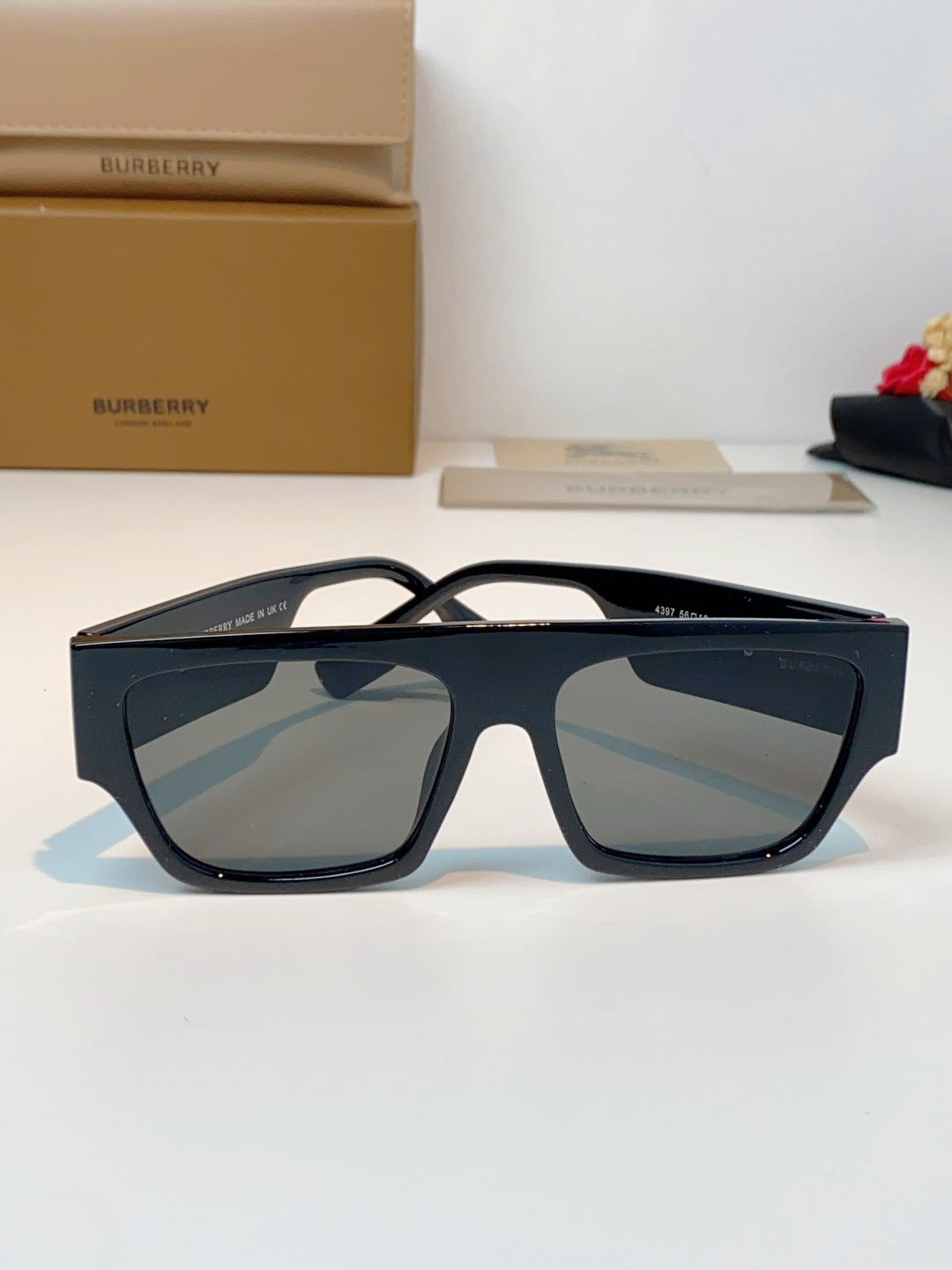 Burberry Square Black Lens Sunglasses for Men & Women - 358622 - detail image 2